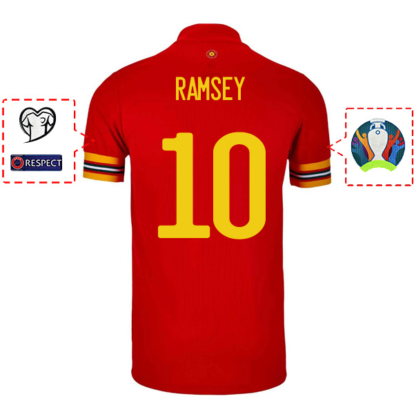 ensemble maillot aaron ramsey Wales 2020 domicile